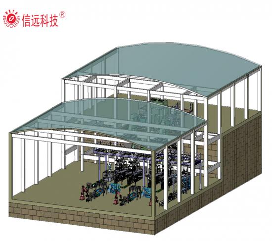 Powder fertilizer packing line