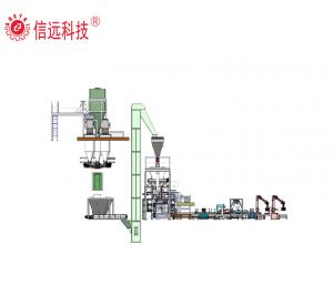 Powder fertilizer packing line